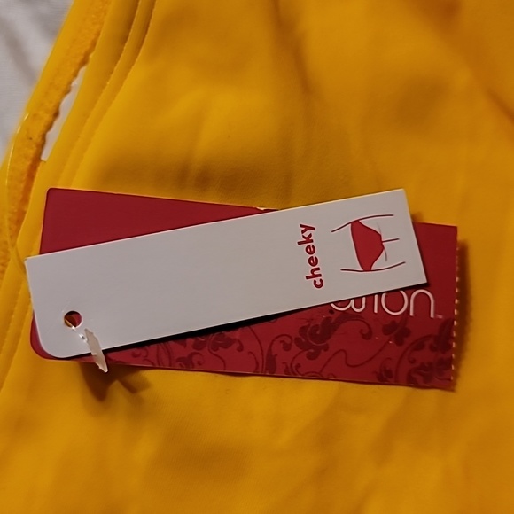 NWT SUNFLOWER YELLOW CHEEKY SWIM BATHING SUIT SPORTS BOTTOM - Picture 2 of 7